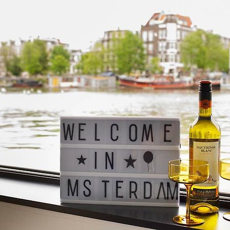 Houseboat Amsterdam - Room With A View Exteriör bild